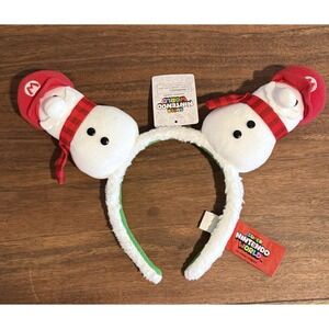 Super Nintendo World Snowman Mario Headband Xmas Universal Studios Hollywood
